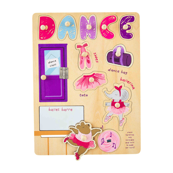 DANCE BUSY BOARD WOOD PUZZLE