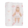Ballerina Swaddle and Rattle Set