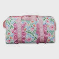 Pink Ruffle Band Floral Adult Women Duffel Bag