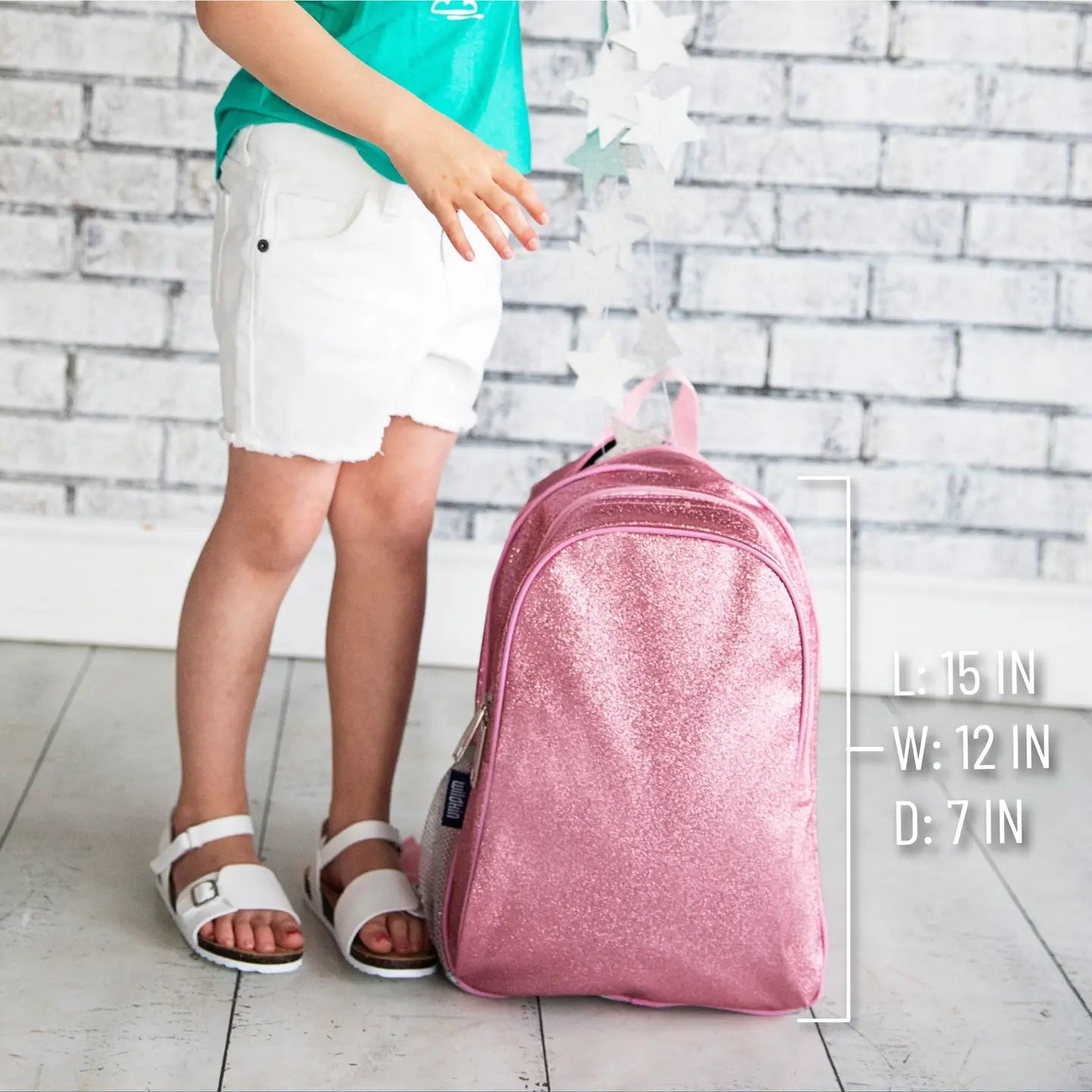PINK GLITTER BACKPACK -15INCH