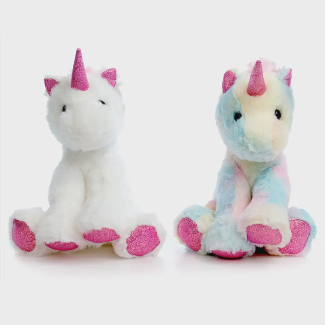 9 in. H Assorted Plush Unicorns