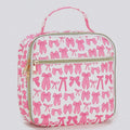 Bow Printed Canvas Lunch Boxes Bag