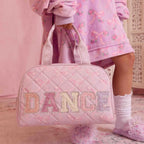 OMG ACCESSORIES DANCE QUILTED DUFFLE BAG