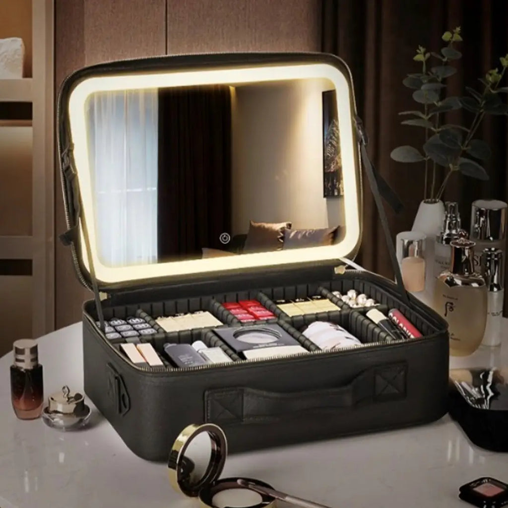 KISSED BY GLITTER COSMETIC MAKE-UP CASE