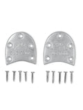 CAPEZIO DUO TONE HEEL TAPS-SILVER