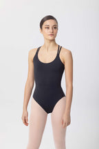 3852  Adult Twin strap Camisole leotard with cross back