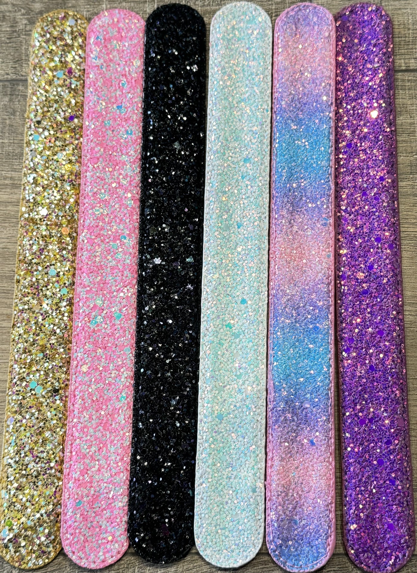 Slap Bracelets Sequin and Glitter