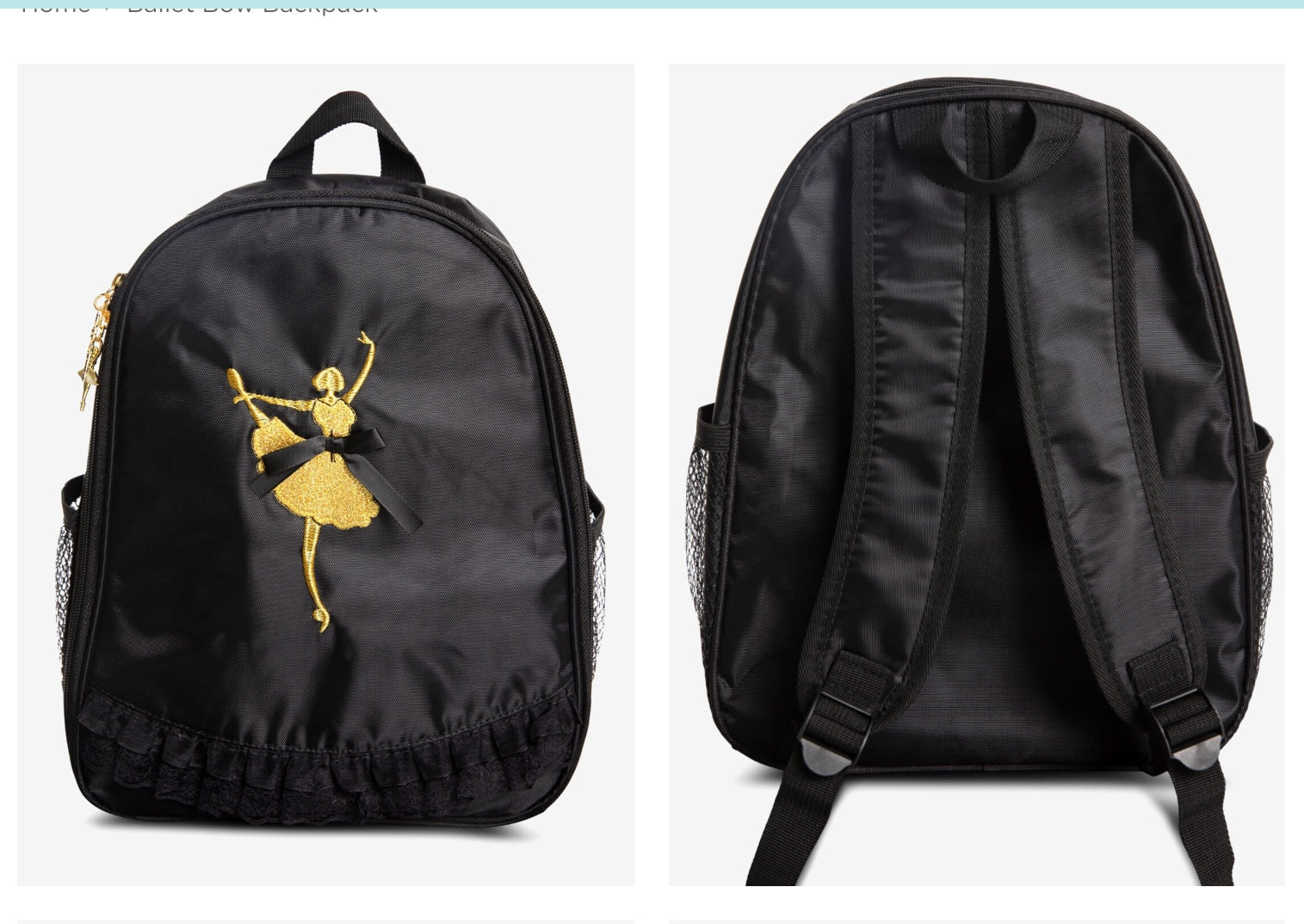 Ballerina Bow Backpack