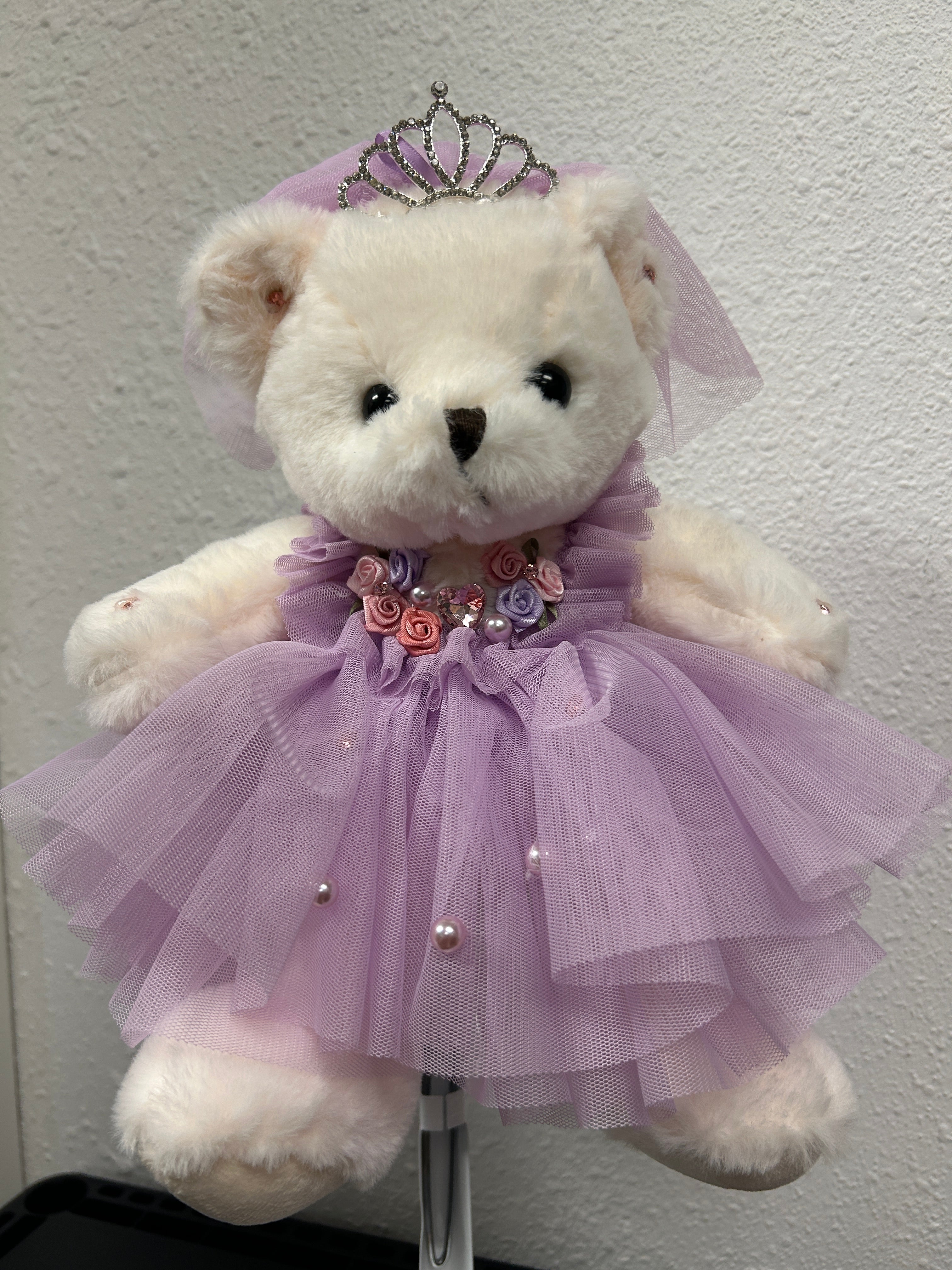 TEDDY BEAR WITH CROWN/DRESS