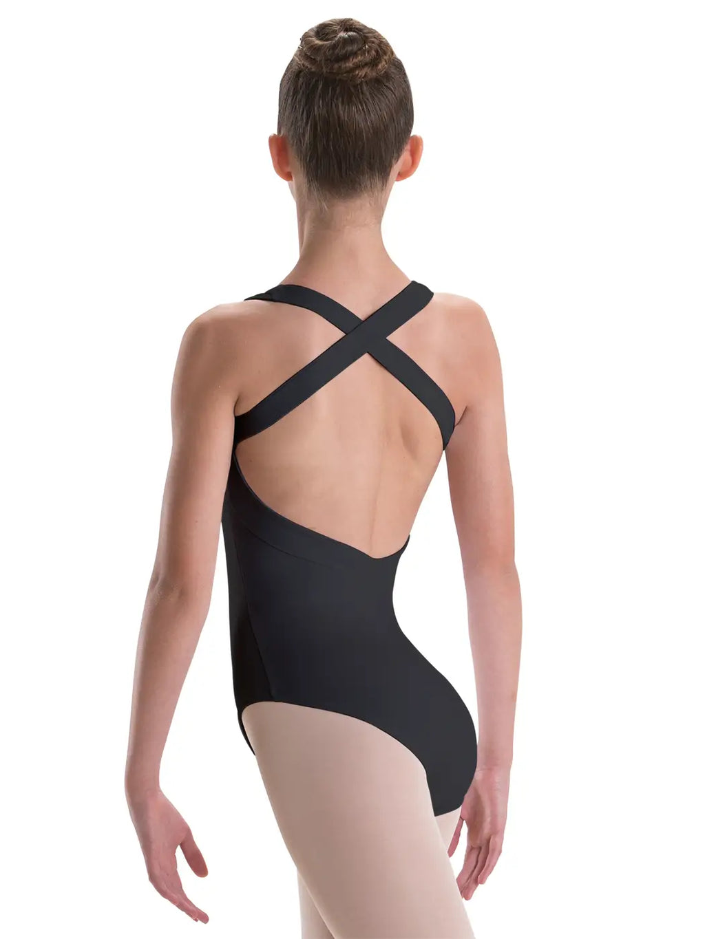 MOTIONWEAR SILKSKYN X-BACK BANDEAU HALTER LEOTARD
