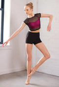 MT9193 WIDE WAIST MID-RISE SHORTS