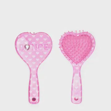 DANCE  HEART-SHAPED  HAIRBRUSH