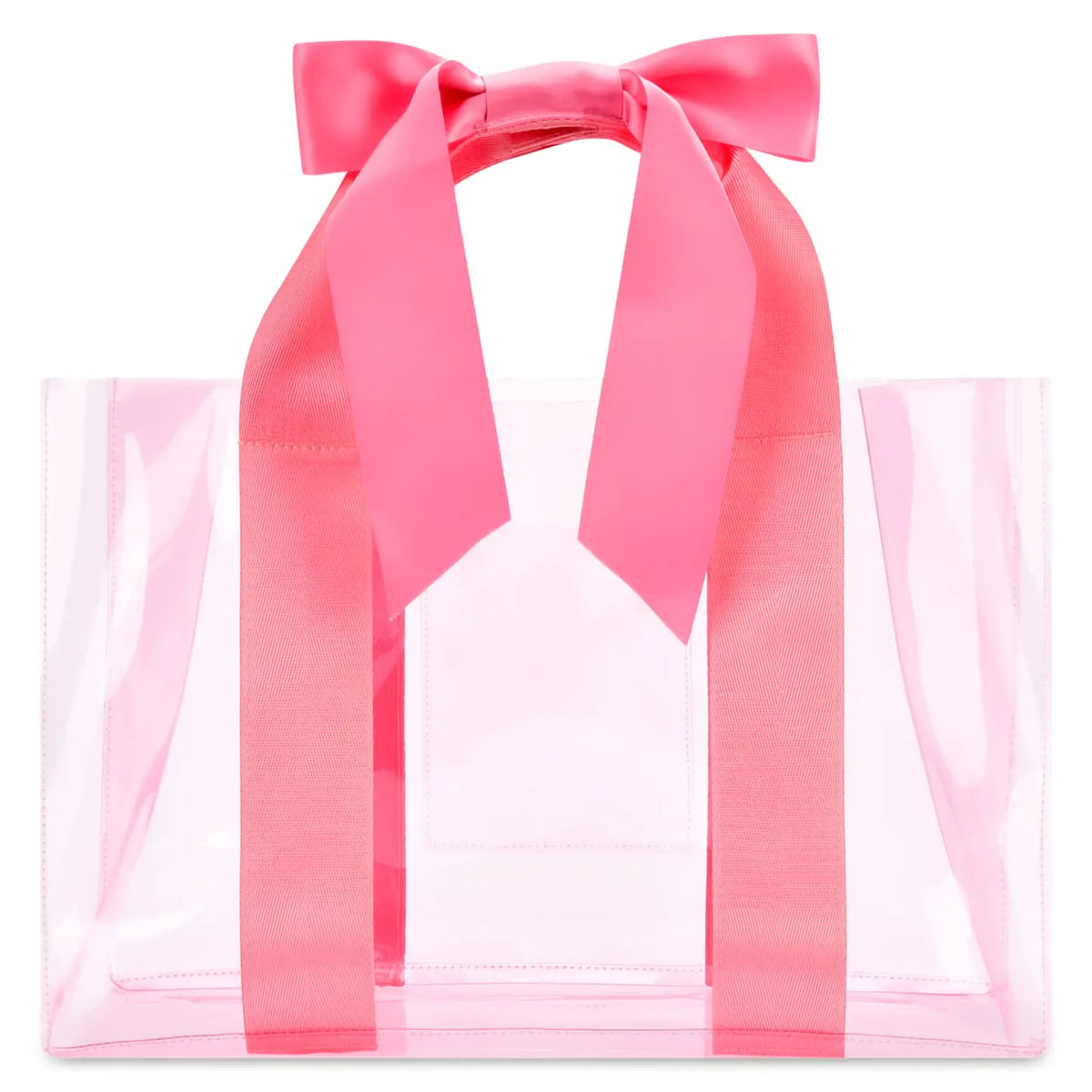 ISCREAM PINK BOW CLEAR TOTE