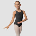 SL07 Jenny Child Tank Leotard with Pinched Front