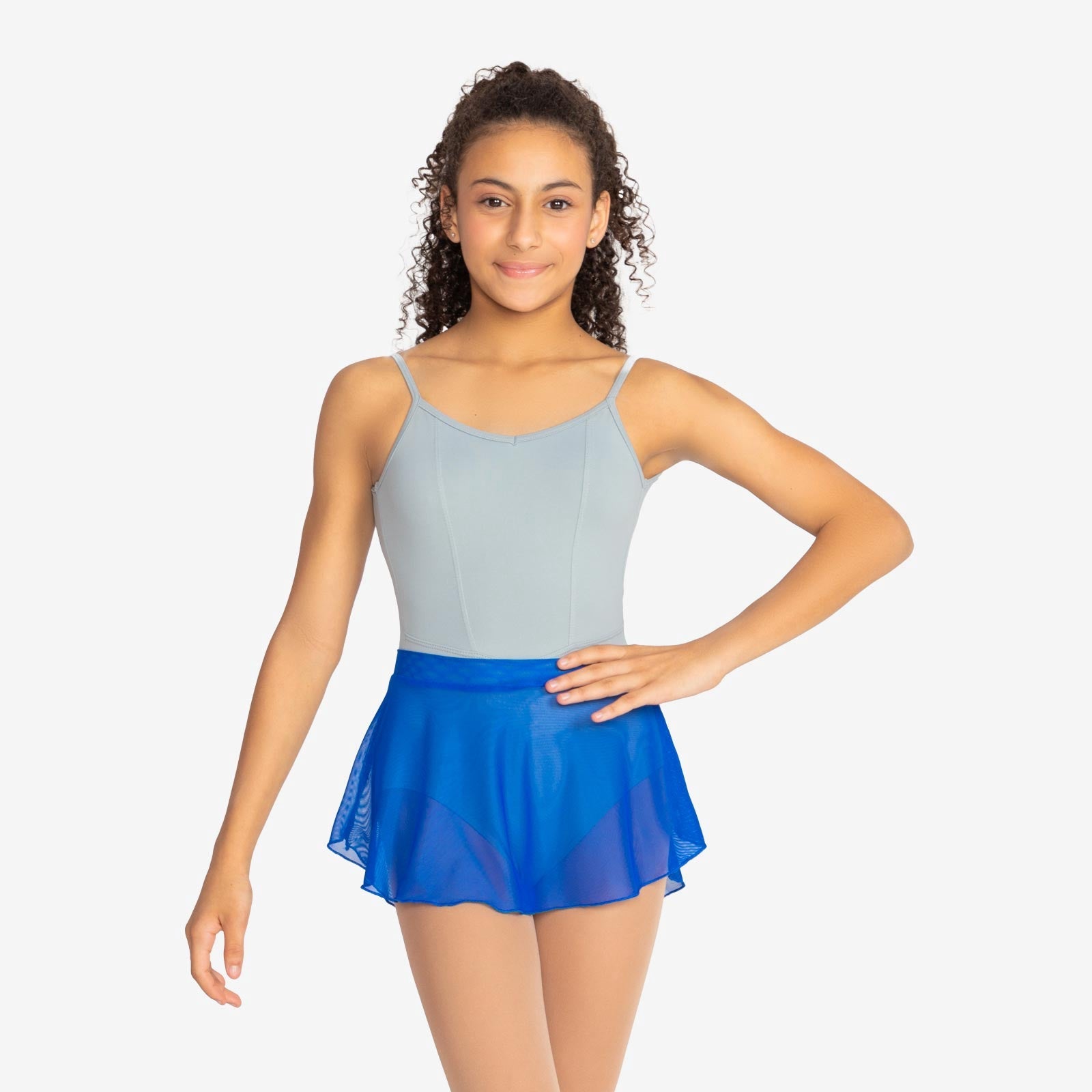 So Danca Wave Kid's Mesh Spandex Pull On Skirt