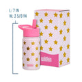 Pink and Gold Stars 14oz Steel Bottle