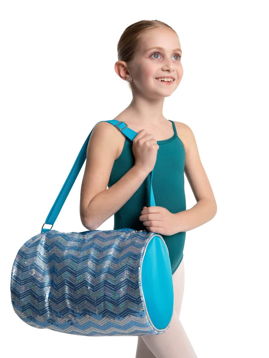 B283 Chevron Barrel Bag