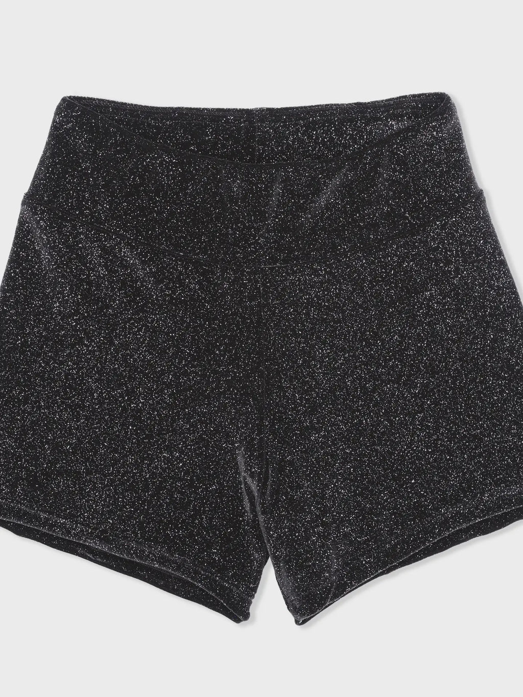 Sparkle Velvet Black Shorts