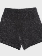 Sparkle Velvet Black Shorts