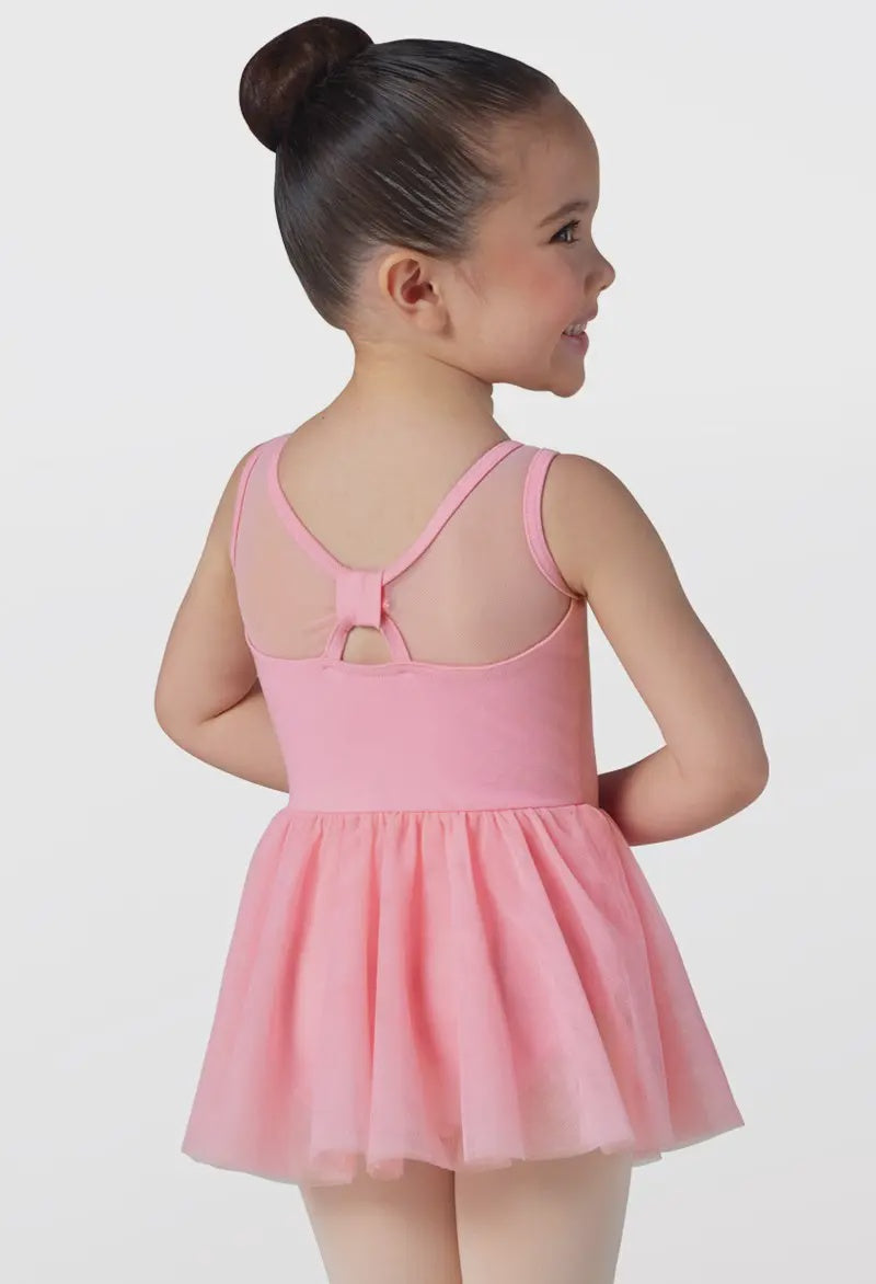 D12101 Kids Cotton Rhinestone Dress