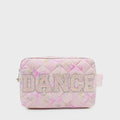 'dance' Floral Bow Printed Quilted Pouch