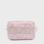 'dance' Floral Bow Printed Quilted Pouch