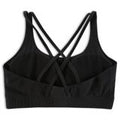 ACTIVE SOLID DOUBLE STRAP CRISS CROSS BACK BRA